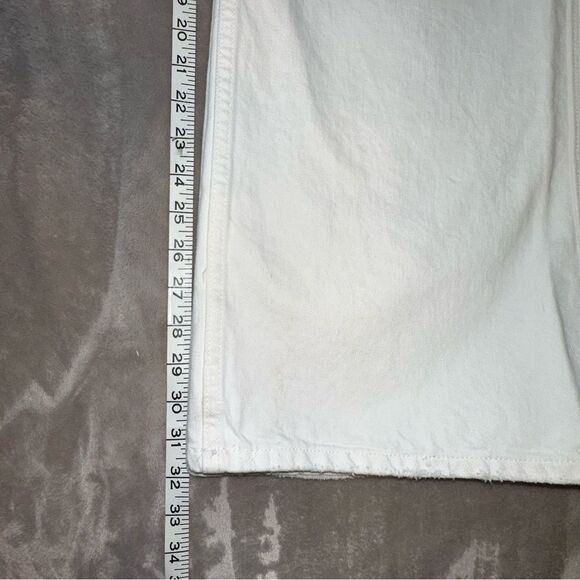 Urban Outfitters BDG High Waisted Puddle Jeans White Size 27/32 - Picture 9 of 10